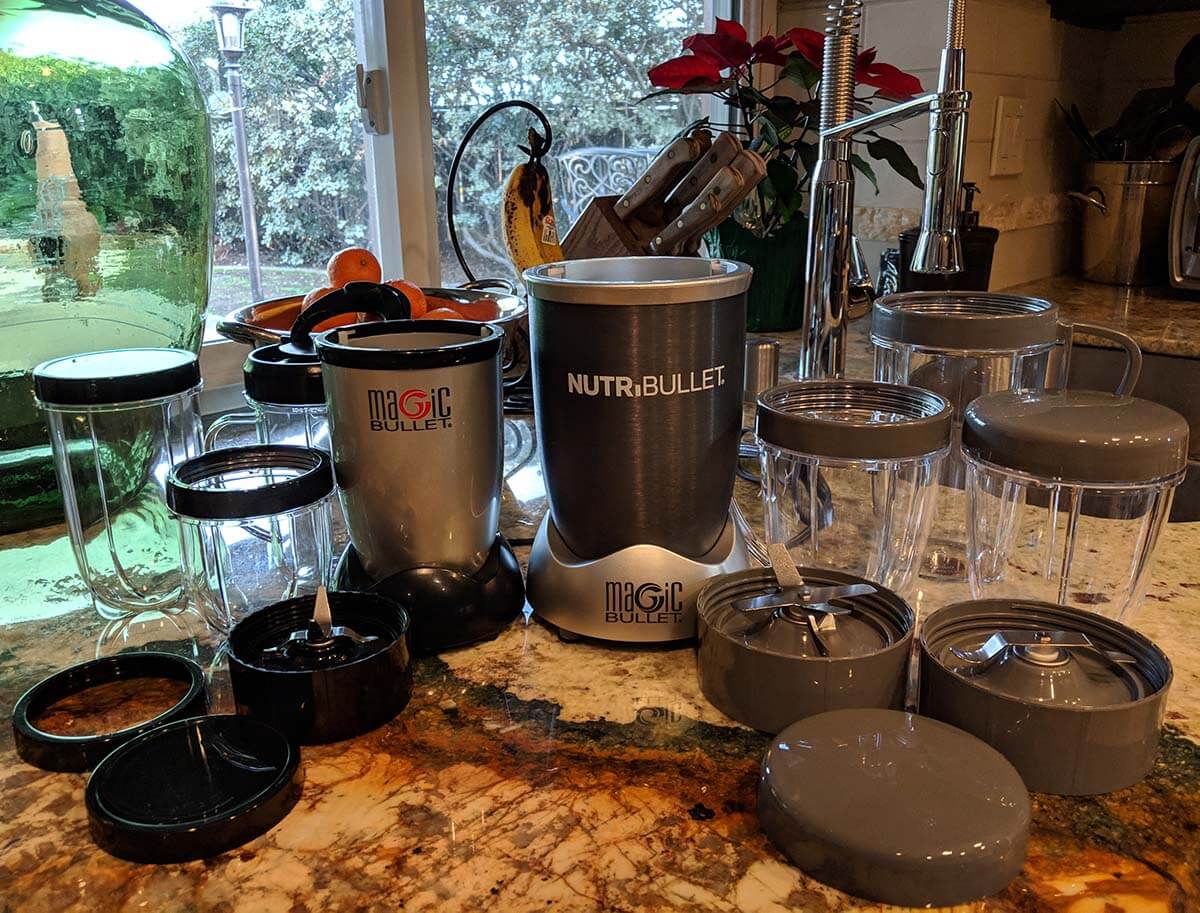 Magic Bullet Lids, Ring (cups NOT Included). 1 Ring, 2 Lids, One Solid One  Shake